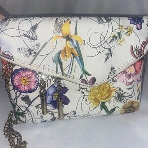 Floral Chain Crossbody Bag